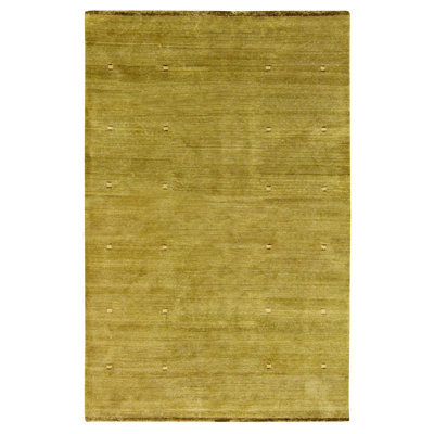 Handmade Silk and Wool Area Rug