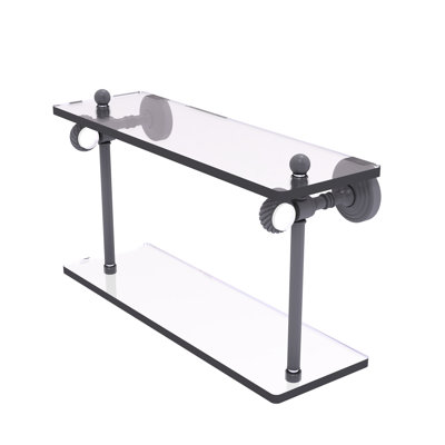 Jarrell 2 Piece Glass Tiered Shelf