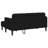 vidaXL Sofa Set with Cushion 2 pcs Black Polyester