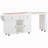 85.5" Kitchen Island with Extendable Dining Table, Kitchen Storage Table with 3 Side Open Shelves, Rolling Kitchen Island with Power Outlet, 3 Drawers, 2 Doors, for Kitchen, Dining Room, White-757709197