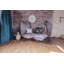 Elicia Velvet Armchair with Footstool
