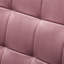 Chaise d'appoint mauve avec revêtement en velours soyeux et confortable, structure en bois d'hévéa massif, capitonnage à boutons, garniture en l 30,33 po x P 33 po x H 25,6 po x P 17,5 po, support luxueux-1484998081