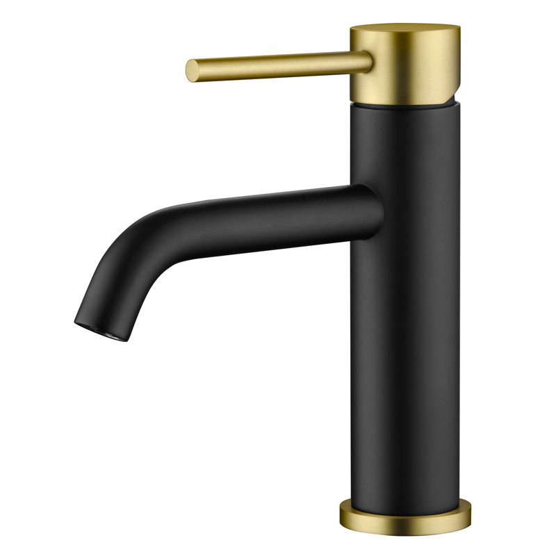 SUMERAIN Single Handle Single Hole Bathroom Faucet, Modern Vanity Sink Faucet, Stainless Steel 304 Basin Faucet