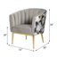 Fauteuil en velours l 31 po Lyli-1483347168