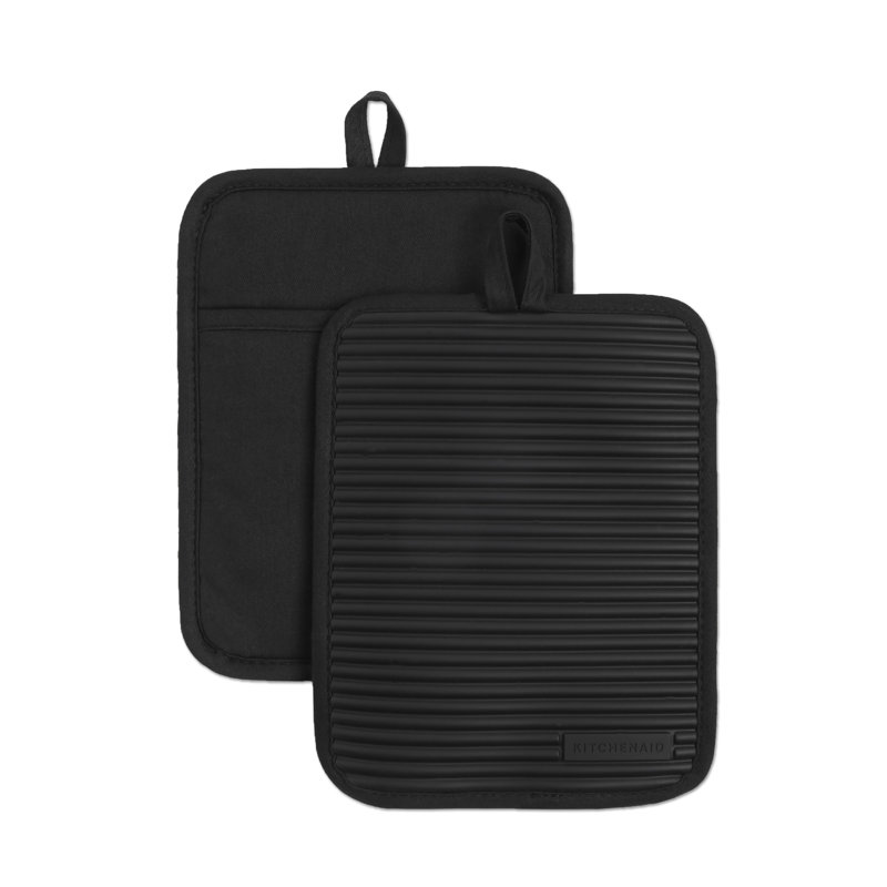 Poignée en silicone souple KitchenAid, Noir
