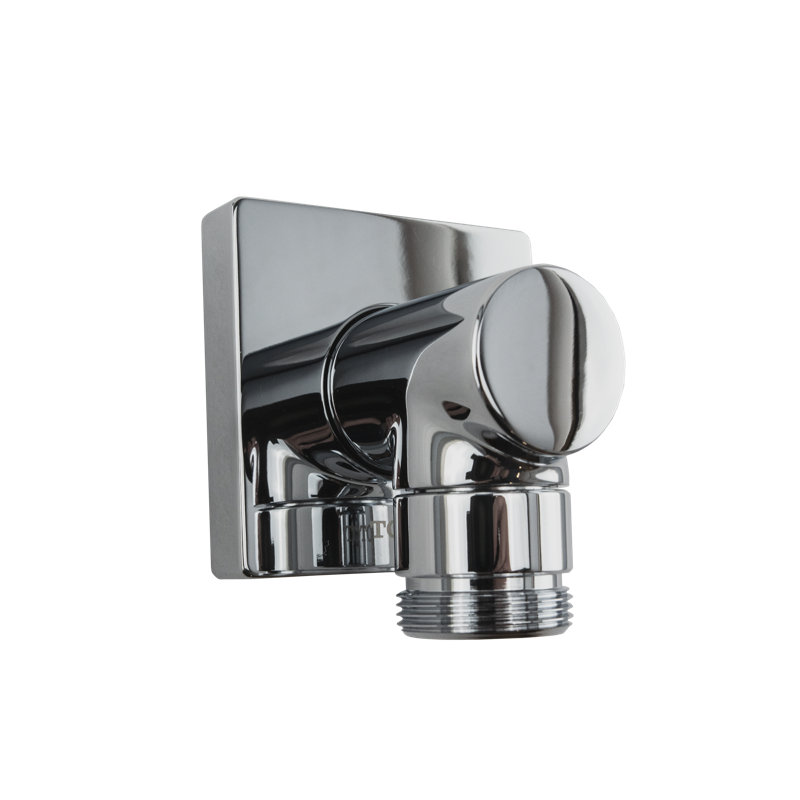 Prise murale pour douche à main TOTO®, carré, chrome poli, Chrome poli