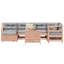 7 Piece Garden Sofa Set Solid Wood Douglas Fir