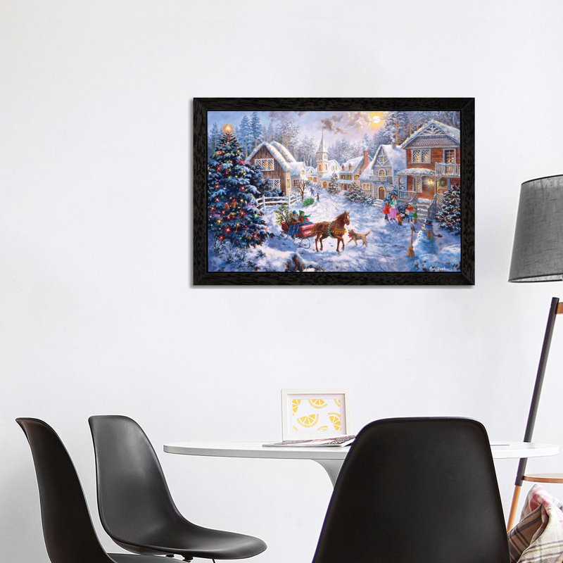 Nicky Boehme - Print on Canvas, Black Framed, 20.32 cm H x 30.48 cm W