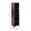 Étagère de rangement Preston 5 avec paniers en tissu brun, H 55,7 po x l 16,18 po x P 12,77 po