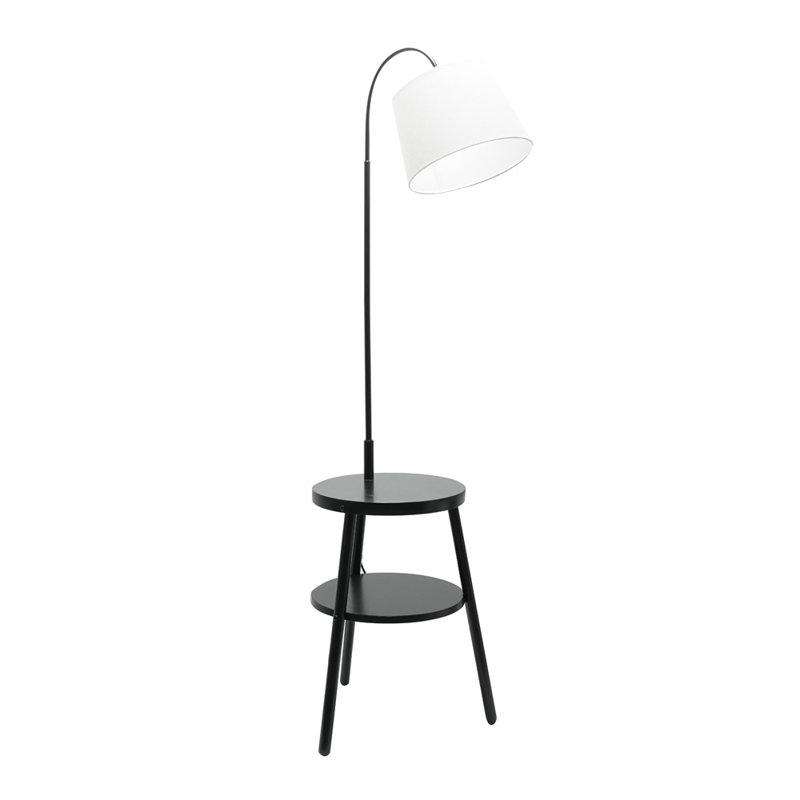 Lompico 167cm Traditional Floor Lamp, Black