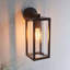 Matte Black Plug-in Outdoor Sconce
