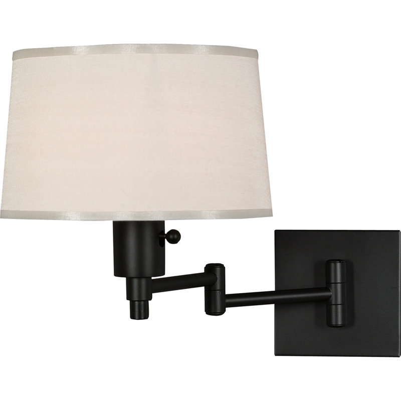 Real Simple Steel Swing Arm Sconce, Matte Black