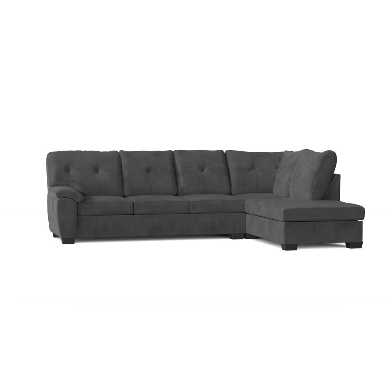 Ardme Upholstered L-Shaped Sectional Right Hand Facing, Bulldozer Slate