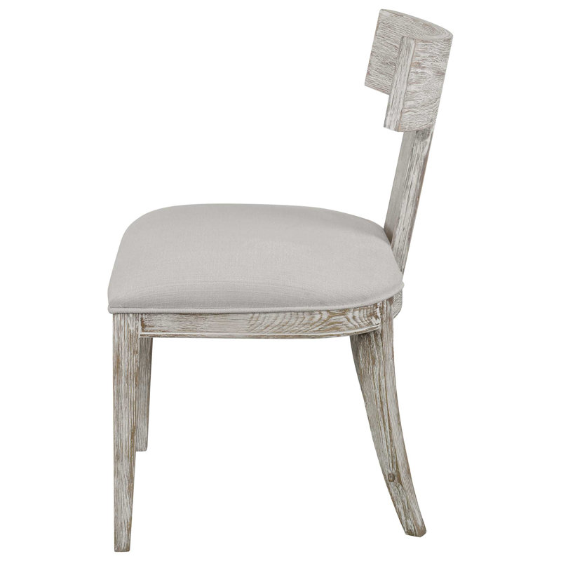 Tegan Upholstered Dining Chair, Whitewash