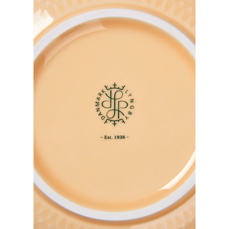 Rhombe Color Handmade Porcelain Dessert Bowl, Yellow