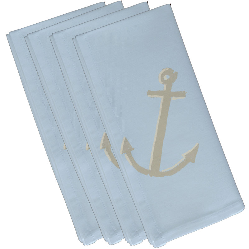 Ensemble de serviettes 4 pièces Balmore, L 18 po x L 18 po, bleu