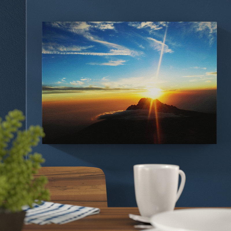 Landscape Kilimanjaro Mountain Photographic - Wrapped Canvas, 50cm H x 76cm W