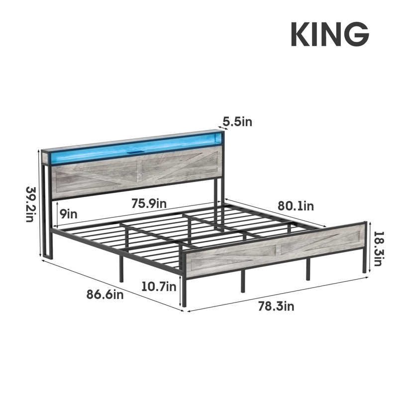 Levering Bookcase Bed, King