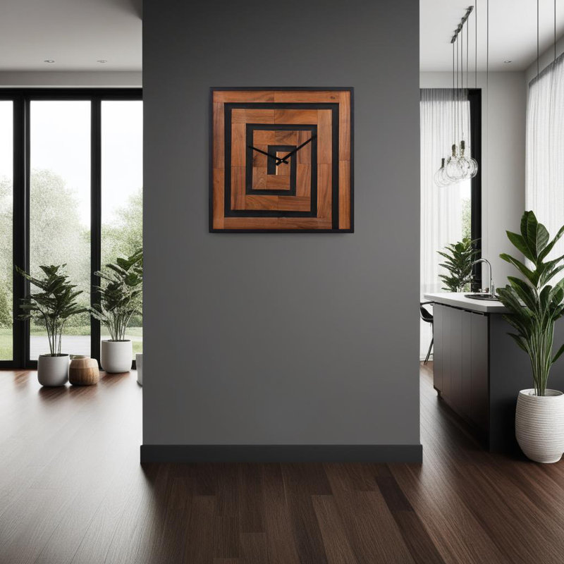 Helix Metal Analog Clock