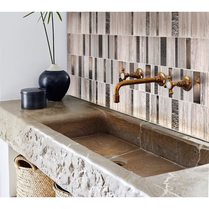 Metropolis 0.9 in. x 5.8 in. Polished Tile