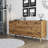 Modern Walnut Console Table with Plastic Legs, 70.9 x 31.5 x 17.7 inches | 100% Melamine Coated Particle Board, Thickness: 0.7 inches | Multiple Shelves, Wall-Mountable Design, Stylish & Functional for Any Space-1232240178
