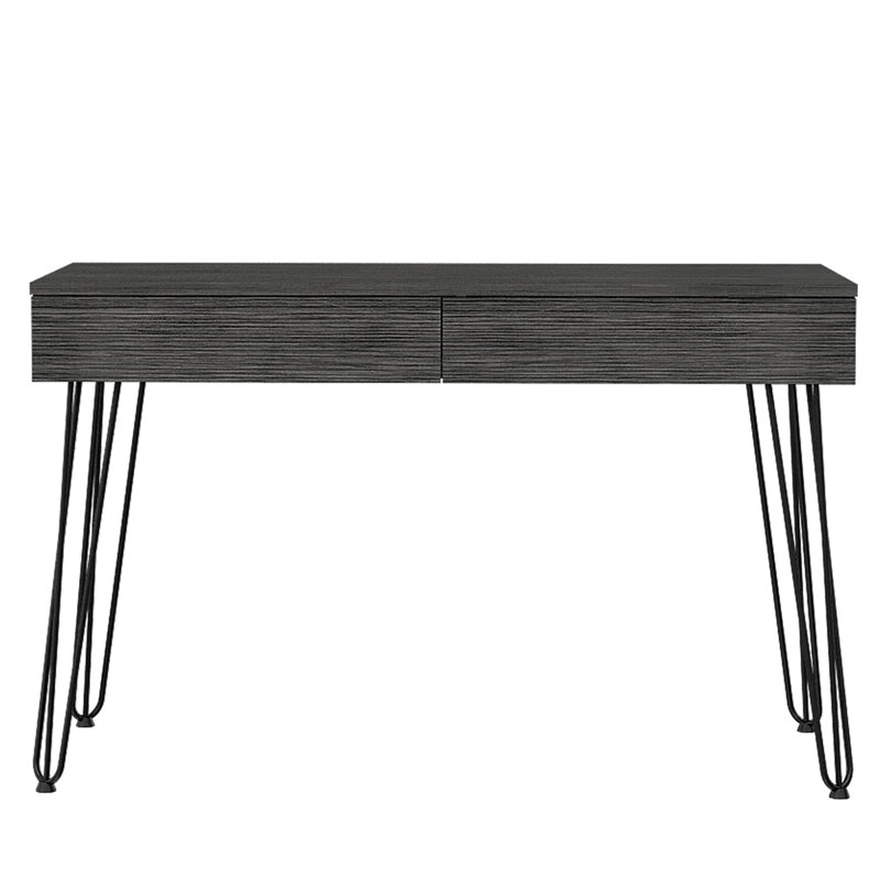 Bureau d'écriture à 2 tiroirs, Gris