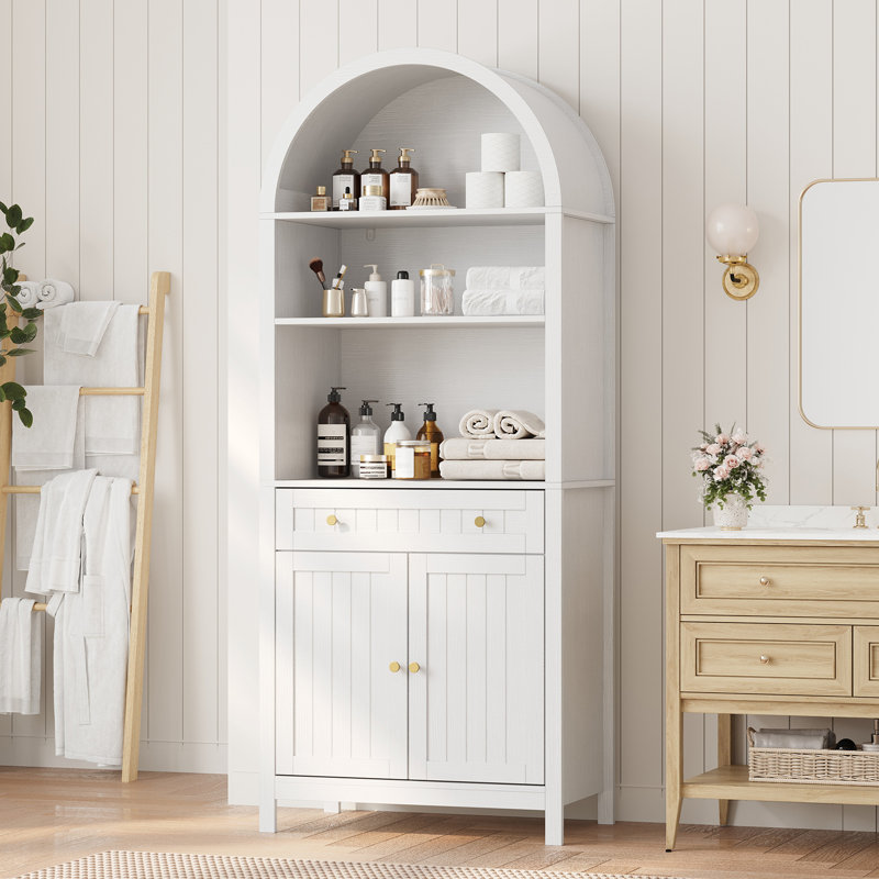 Armoire d'appoint 73 pouces, Blanc