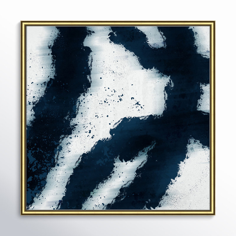 Kaylee - peinture encadrée, Grain de bois noir, L 27,5 po x H 27,5 po
