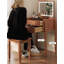 Table de meuble-lavabo minimaliste en bois massif avec miroir DEL pour petites chambres Minimalist-1603140494