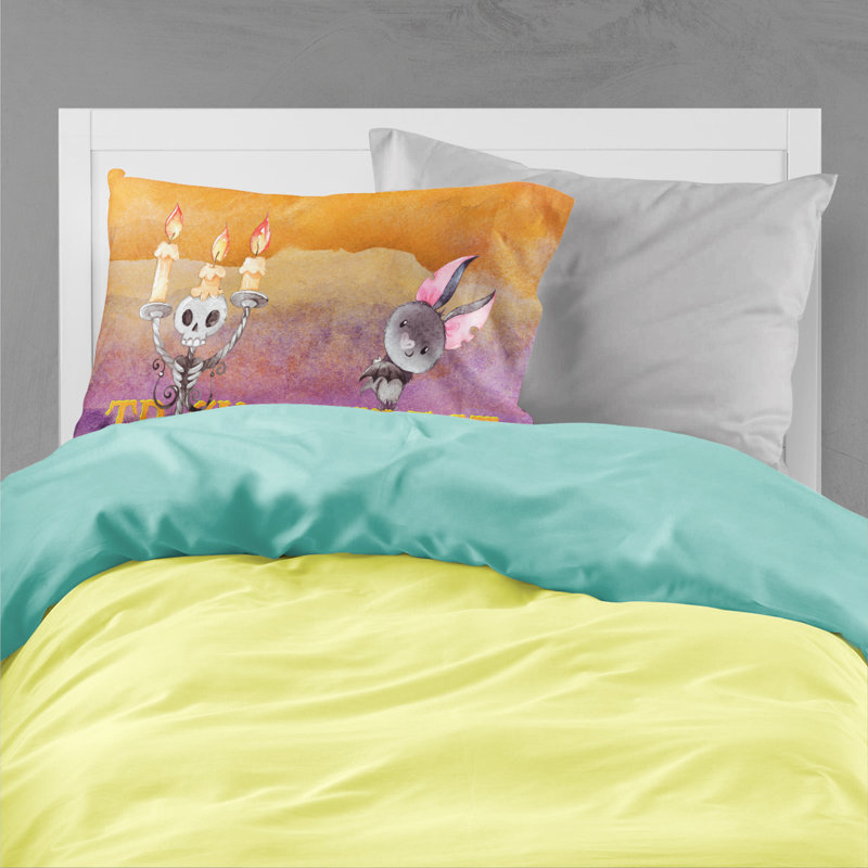 Taie d’oreiller d’halloween astuce ou treat