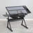 adjustable tempered glass drafting printing table with chair-208987990
