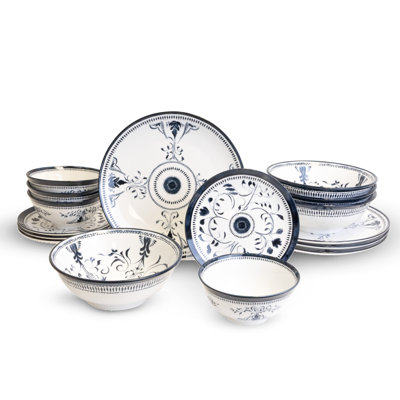 Bruges Porcelain Dinnerware Set - Service for 4