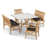 Wexford Outdoor 5 - Piece Dining Set with Cushions