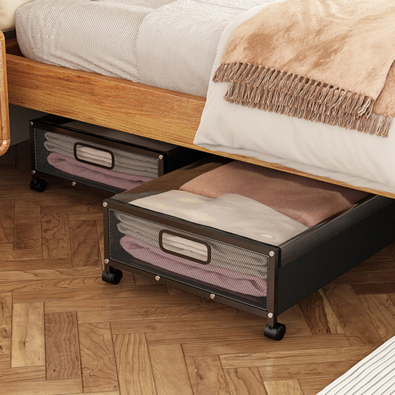 Rangement sous le lit avec roulettes