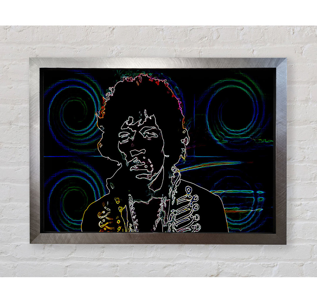 Jimi Hendrix Psychedelic - Druck