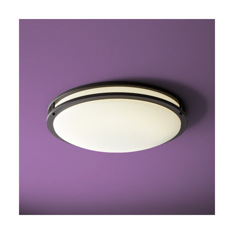 Oracle Acrylic Flush Mount, Old World