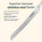 Cuisinart 8" Bread Knife, High Carbon Stainless Steel, Triple Rivet, White