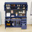 Buffet avec prise de courant, tiroirs de rangement, armoire et tablettes-2000523175