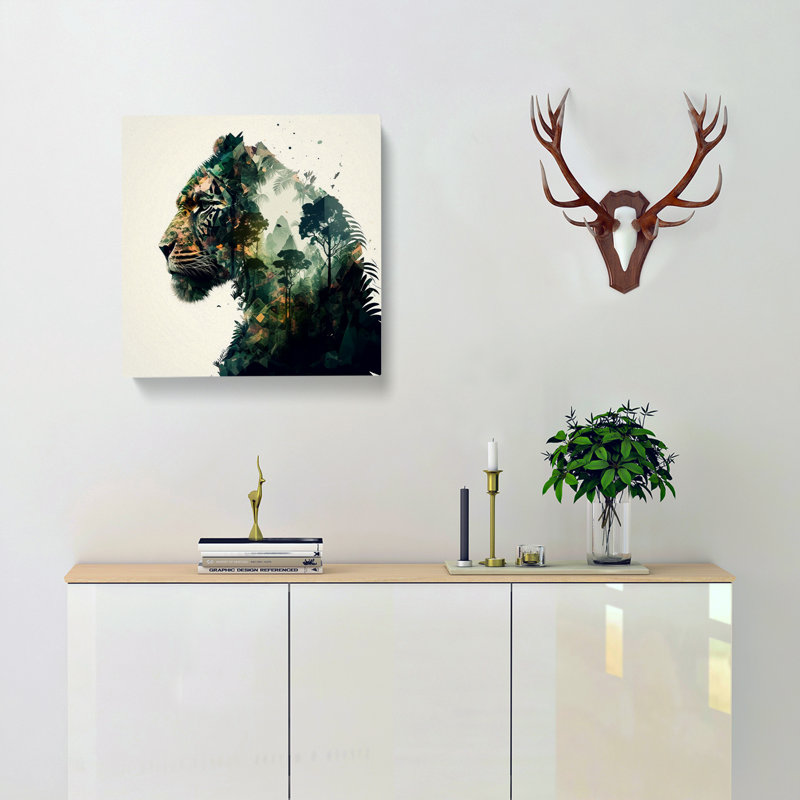 Jungle Double Exposure - Wrapped Canvas
