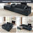Boneless Modular Sectional Sofa, Cloud Couch-35957678-35957680