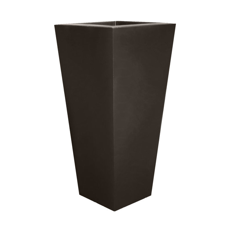 Espresso Square Tapered Midland Garden Planter, 18-Inch