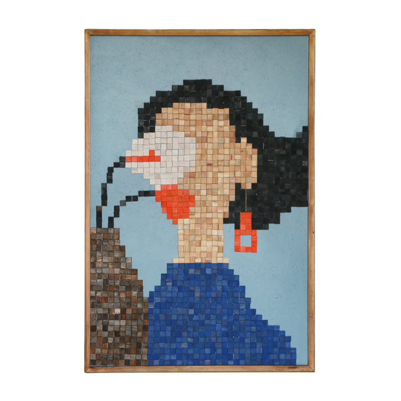 Modern Wall Decor on Wood