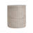 Outdoor/Indoor Lightweight Concrete Side Table,Travertine Finish