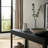 Marrice Decorative Object Marble and Leather Modern Handle Accent for Home Office Decor - 5" Black & White