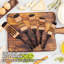 Ensemble de spurtle, ustensiles de cuisine en bois, ensemble d'ustensiles de cuisine, ensemble d'ustensiles de cuisine de cuisine de Pakkawood, cuillère de spatule de service en bois Essentials, cadeau maison et cuisine pour femmes et hommes