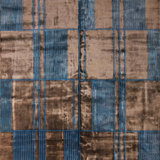 Mid-Century Modern Handmade Kilim Silk and Wool Geometric Area Rug