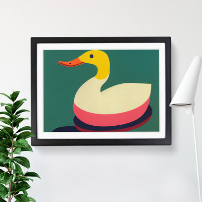An Abstract Duck 1 Piece Single Picture Frame Wall Art