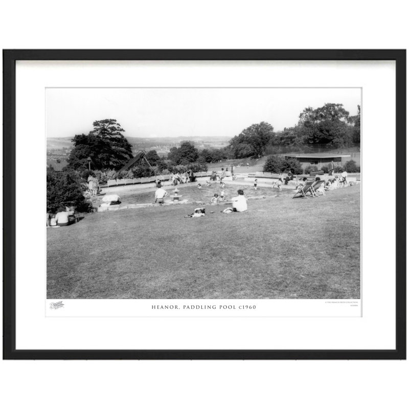 Heanor, Paddling Pool C1960 - Single Picture Frame Print, 28cm H x 36cm W x 2.3cm D