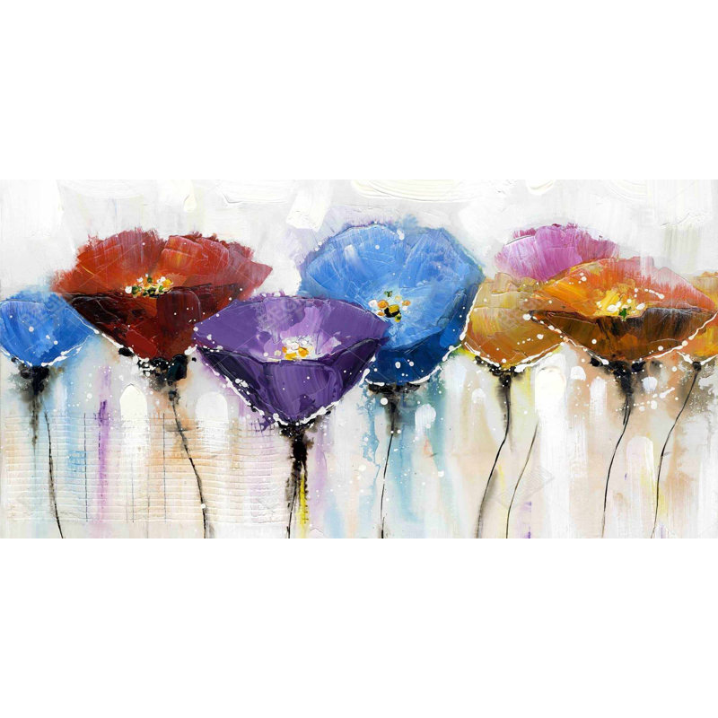 Colorful flowers - 15.75"x31.50" Desk mat