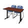 Cain T-Base Training Seminar Table & 2 Zeng Stack Chairs